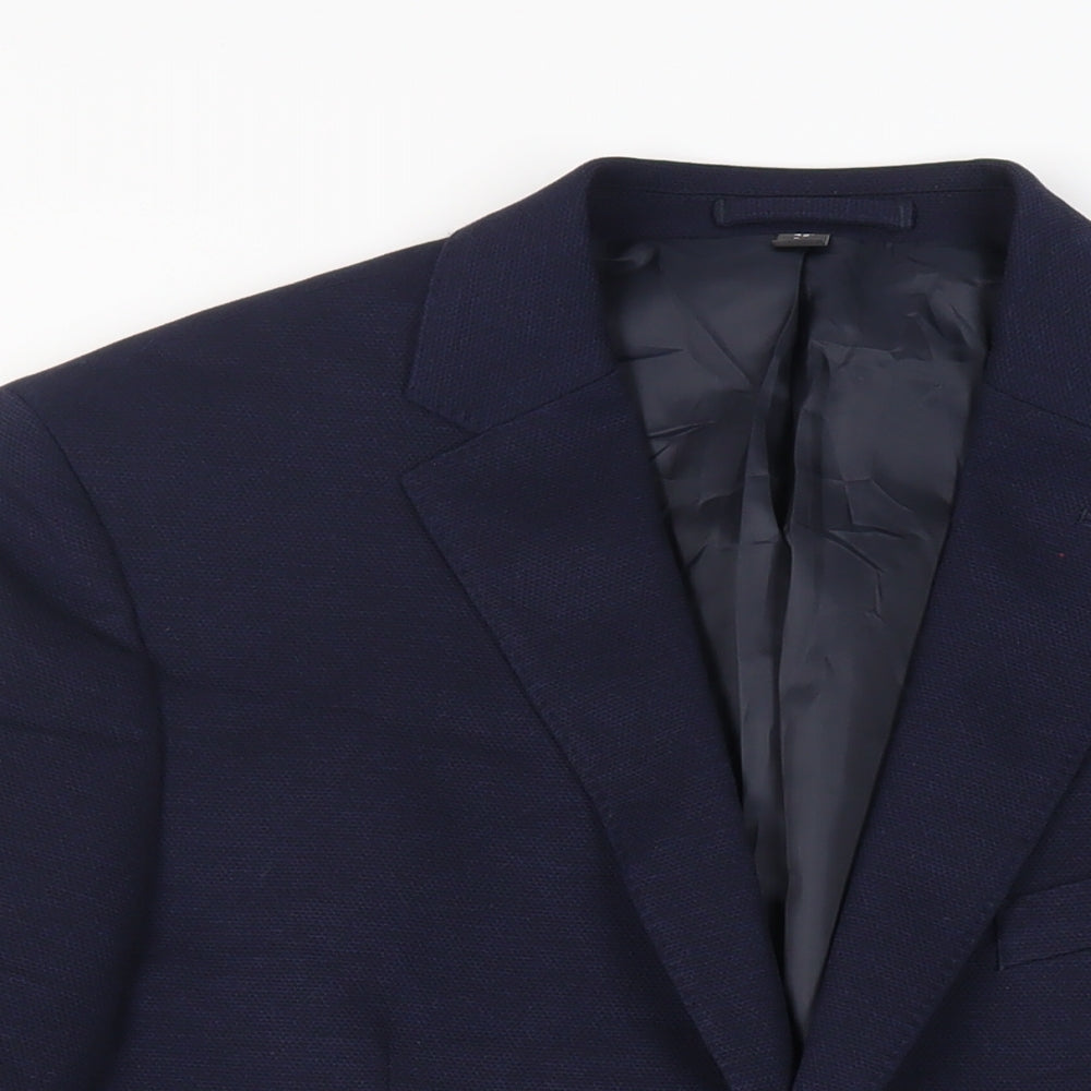 Mens UK Size 42 Marks and Spencer Regular Blue Suit Jacket