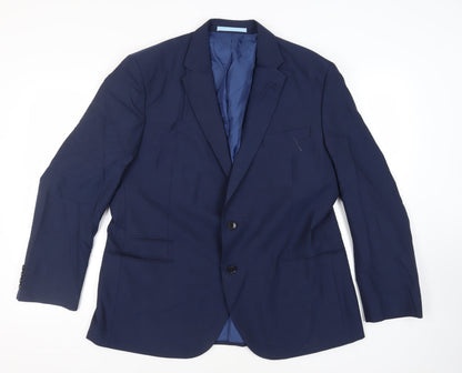 Mens UK Size 46 Marks and Spencer Regular Blue Suit Jacket