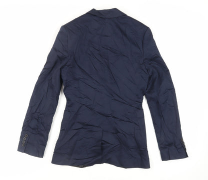 ASOS Mens Blue Cotton Jacket Blazer Size 34 Regular