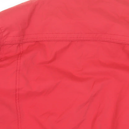 Mens UK Size L Saxon Red Bomber Jacket