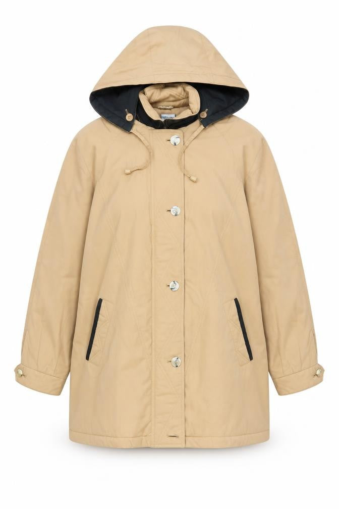 Womens UK Size 14 NuAge Beige Pea Coat