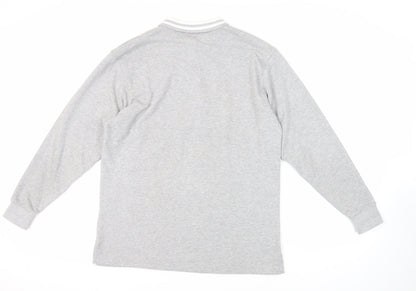 Urban Classics Mens Grey Cotton Pullover Sweatshirt Size M