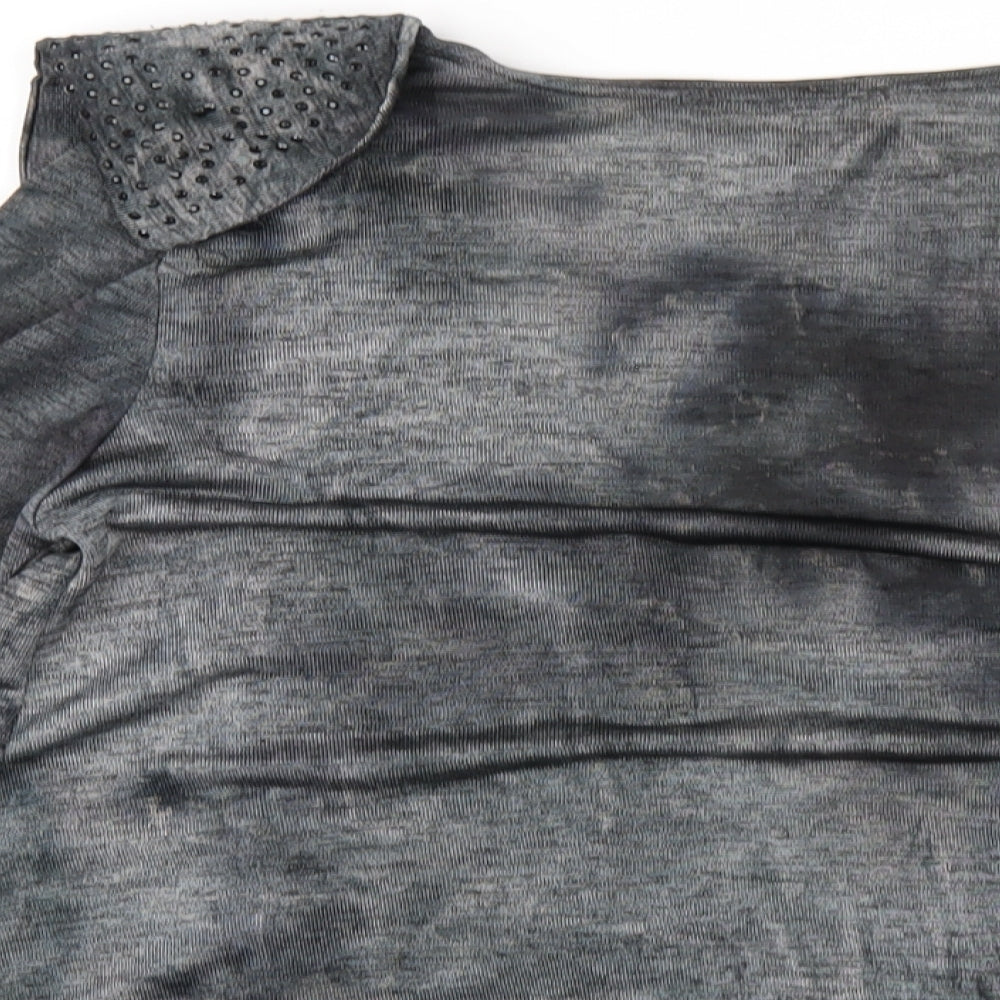 Womens UK Size 12 River Island Grey Cardigan Jumper