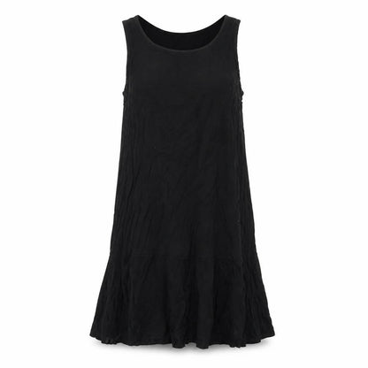 H&M Womens Black Viscose Tank Dress Size XS Scoop Neck Pullover