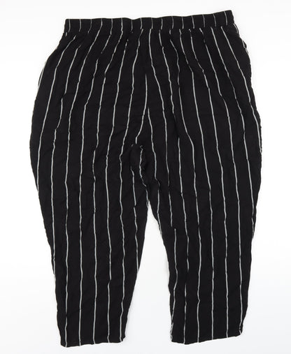 Womens UK Size XL PRETTYLITTLETHING Regular Fit  Black Trousers
