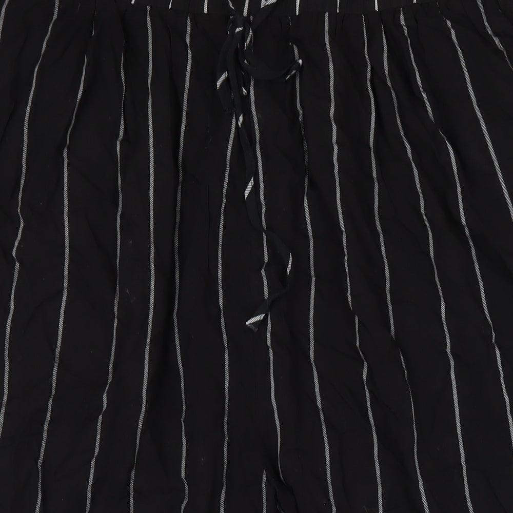 Womens UK Size XL PRETTYLITTLETHING Regular Fit  Black Trousers