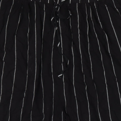 Womens UK Size XL PRETTYLITTLETHING Regular Fit  Black Trousers