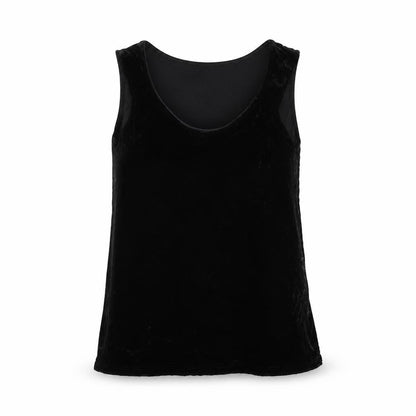 Womens UK Size XS Ghost Black Basic Tank