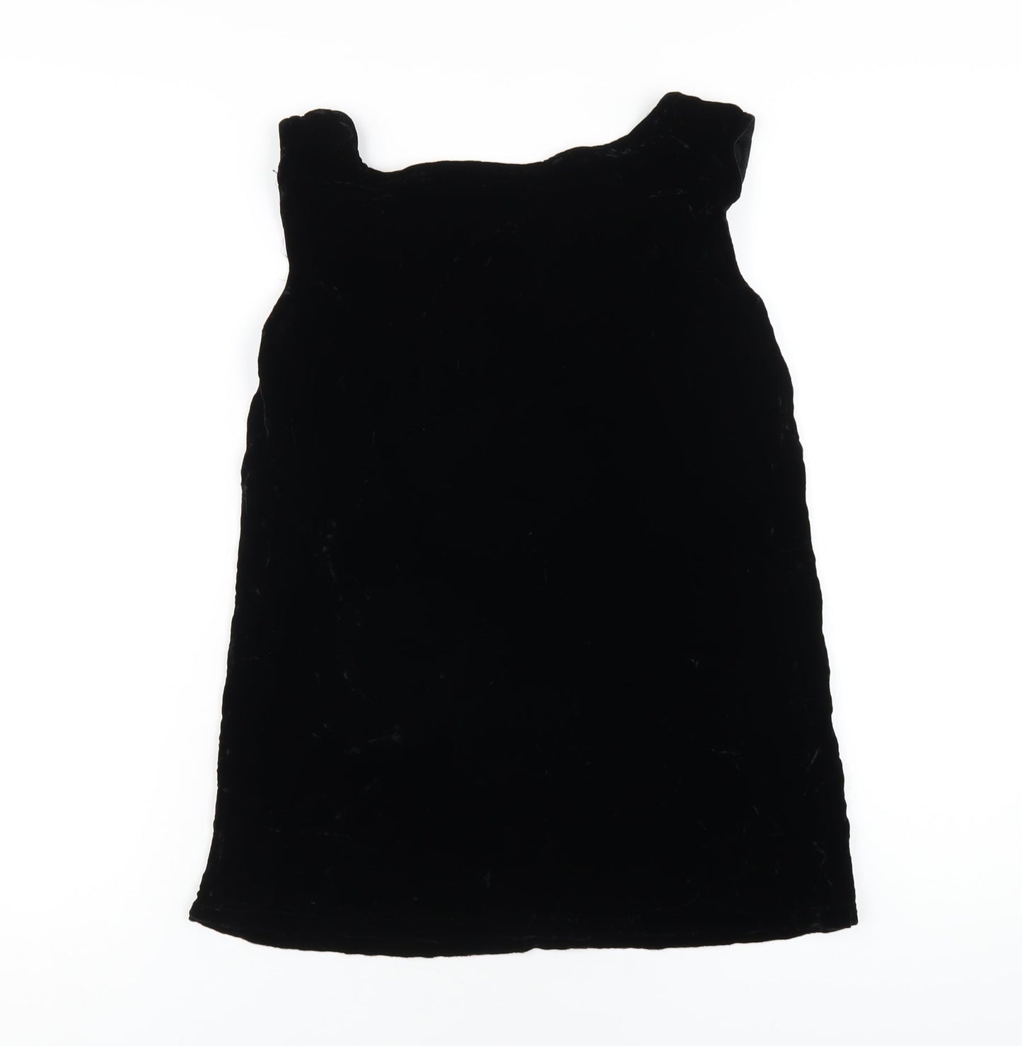 Womens UK Size XS Ghost Black Basic Tank