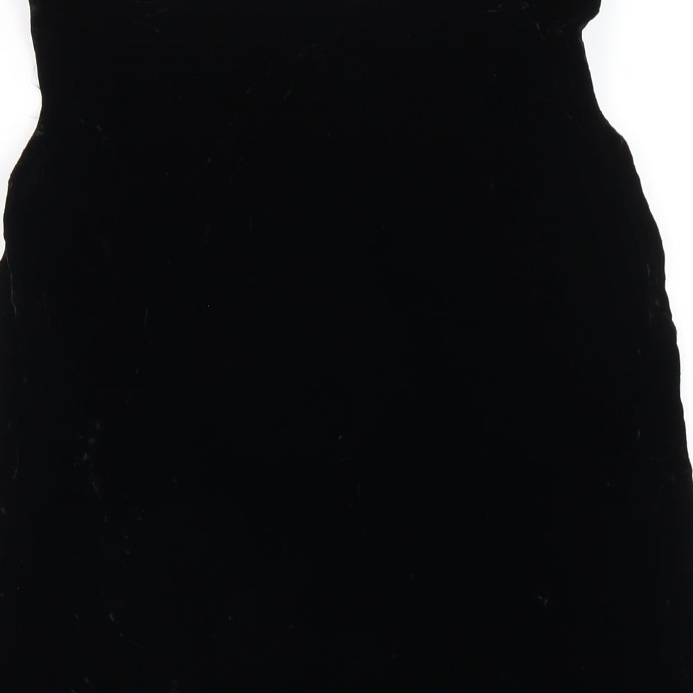 Womens UK Size XS Ghost Black Basic Tank