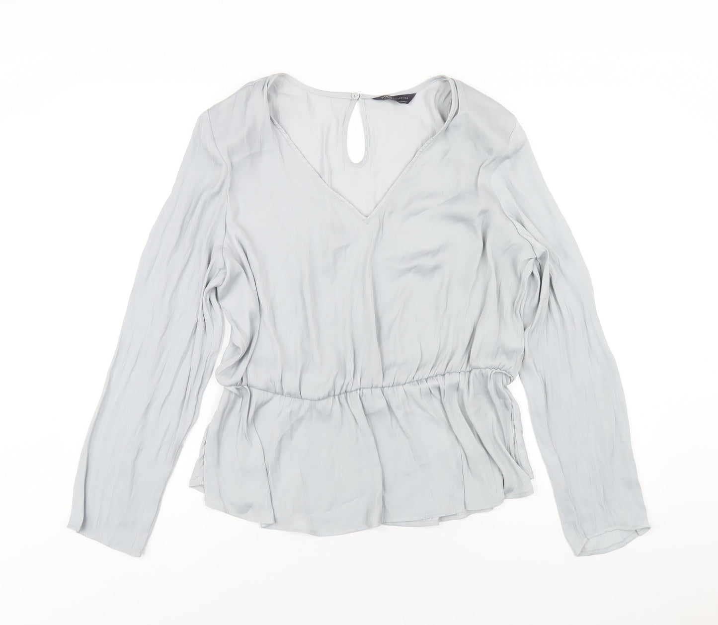Womens UK Size 16 Marks and Spencer Grey Basic Blouse