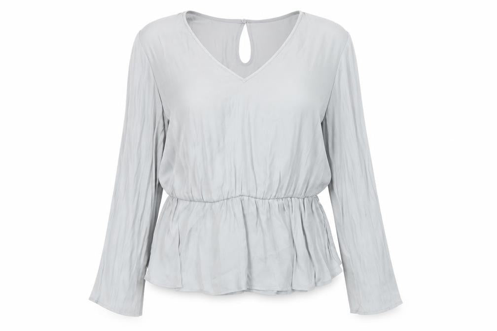 Womens UK Size 16 Marks and Spencer Grey Basic Blouse