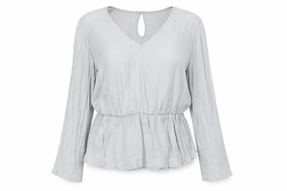 Womens UK Size 16 Marks and Spencer Grey Basic Blouse