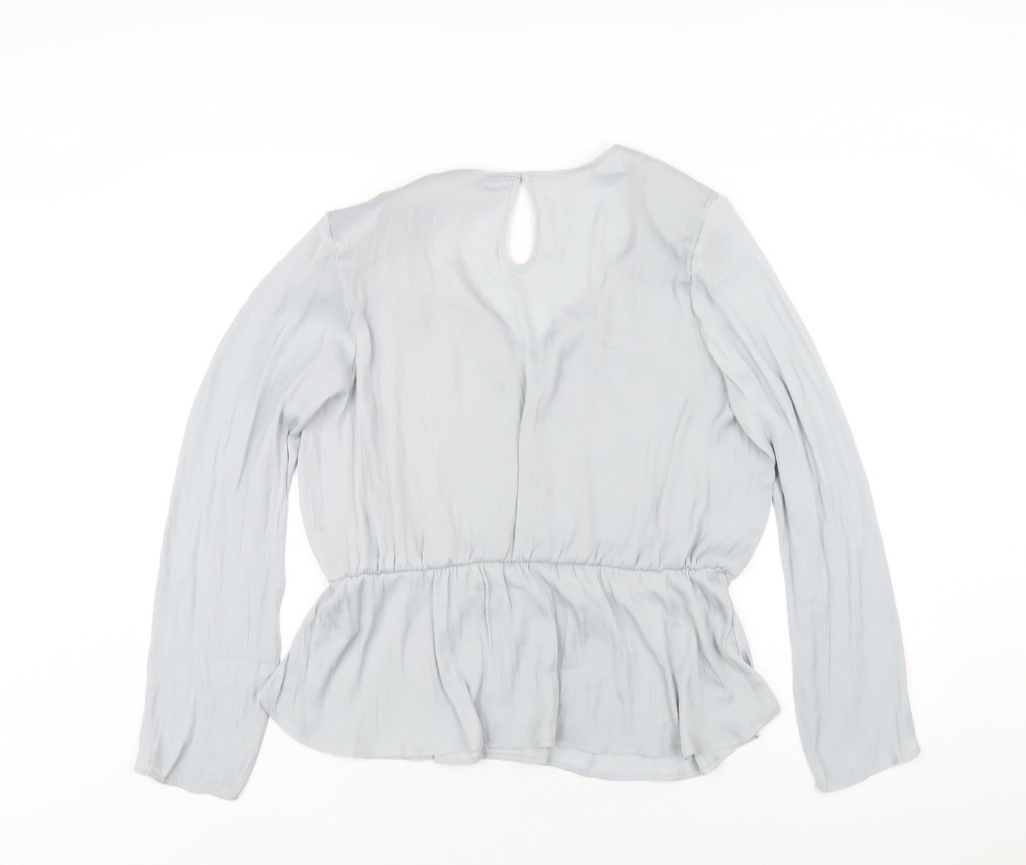 Womens UK Size 16 Marks and Spencer Grey Basic Blouse