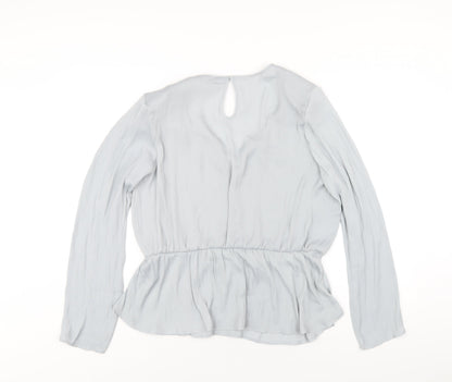Womens UK Size 16 Marks and Spencer Grey Basic Blouse