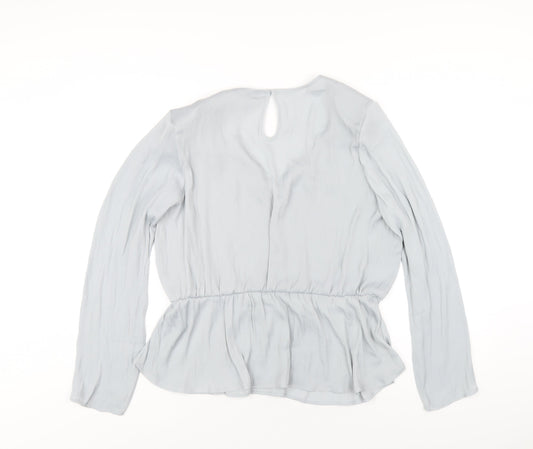 Womens UK Size 16 Marks and Spencer Grey Basic Blouse