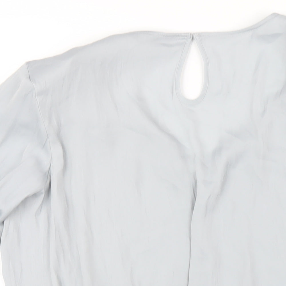 Womens UK Size 16 Marks and Spencer Grey Basic Blouse