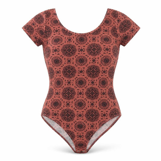 Womens UK Size L FOREVER 21 One-Piece Red Bodysuit