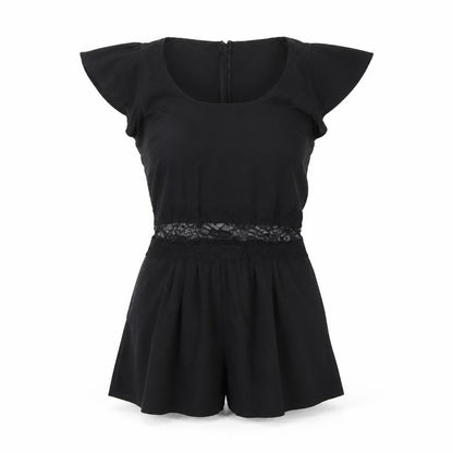 Womens UK Size 8 Miss Selfridge One-Piece Black Playsuit