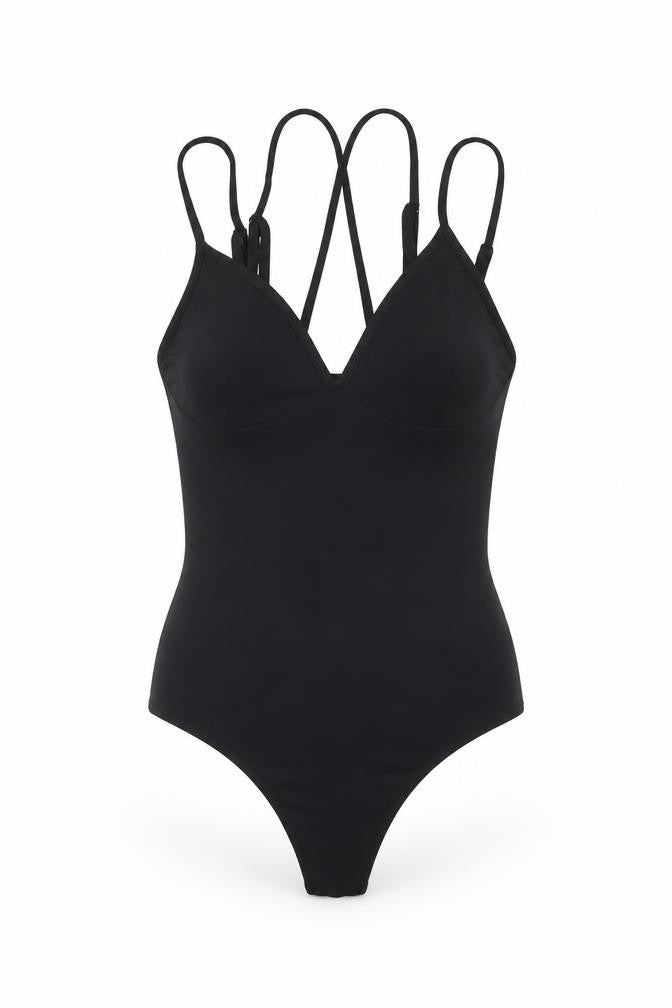 Womens UK Size 8 Missguided One-Piece Black Bodysuit