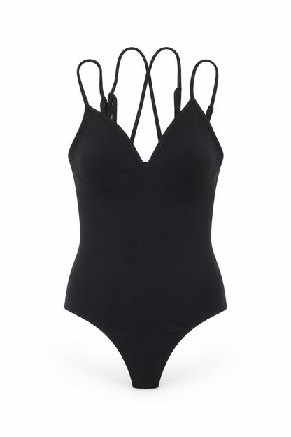 Womens UK Size 8 Missguided One-Piece Black Bodysuit