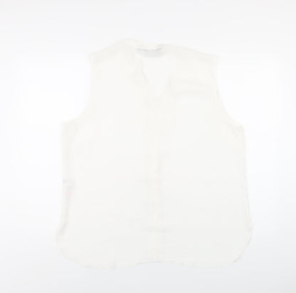 Womens UK Size 18 Dorothy Perkins White Basic Blouse