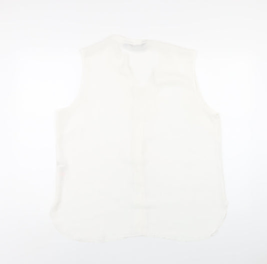 Womens UK Size 18 Dorothy Perkins White Basic Blouse