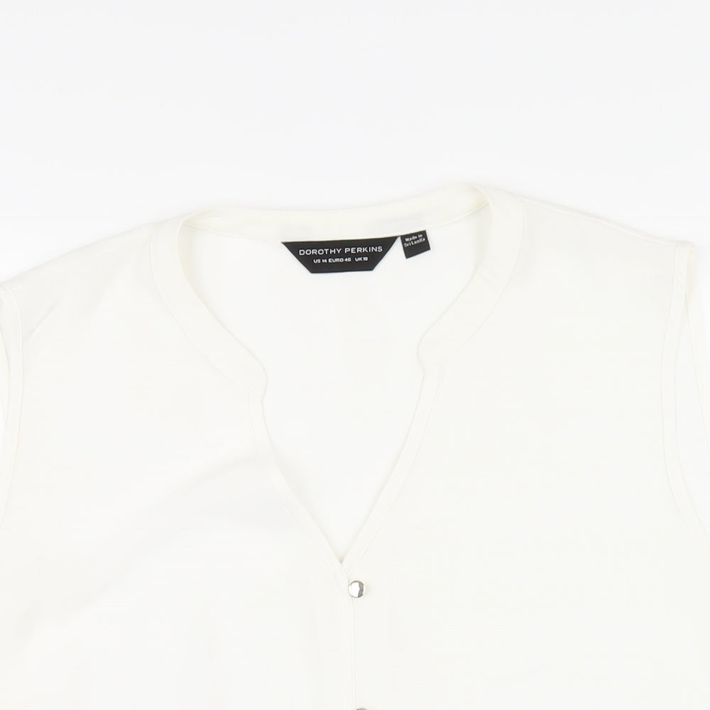 Womens UK Size 18 Dorothy Perkins White Basic Blouse
