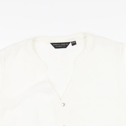 Womens UK Size 18 Dorothy Perkins White Basic Blouse
