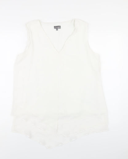 Womens UK Size 14 Phase Eight White Basic Tank