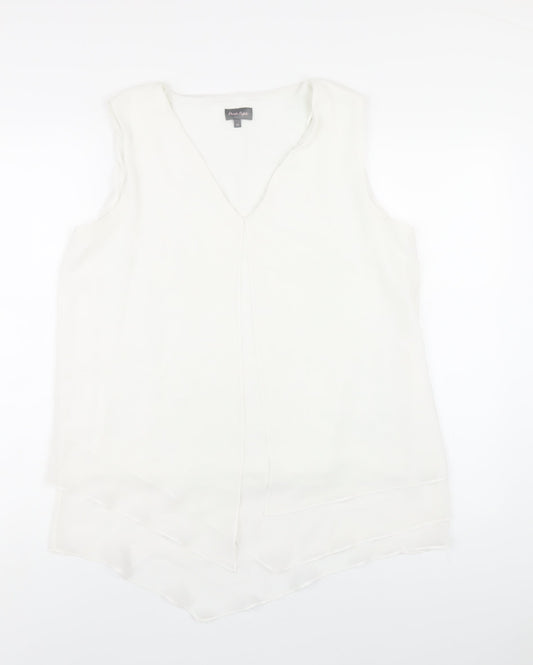 Womens UK Size 14 Phase Eight White Basic Tank