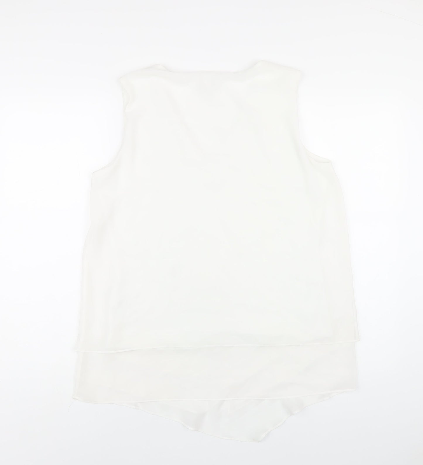 Womens UK Size 14 Phase Eight White Basic Tank