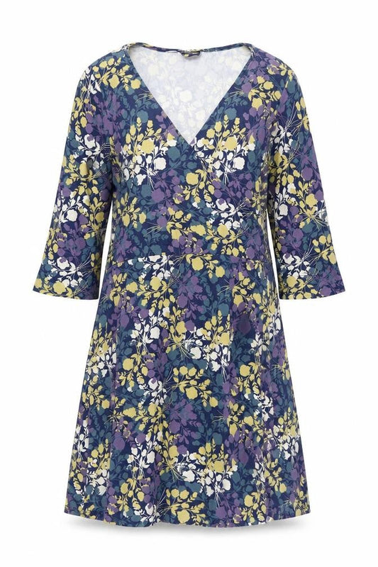 John Lewis Womens Multicoloured Geometric Viscose A-Line Size 16 V-Neck Pullover