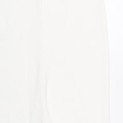 Missguided Womens White Polyester Jumpsuit One-Piece Size 10 L31 in Pullover