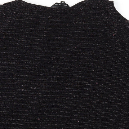 Womens UK Size 10 New Look Black Basic T-Shirt