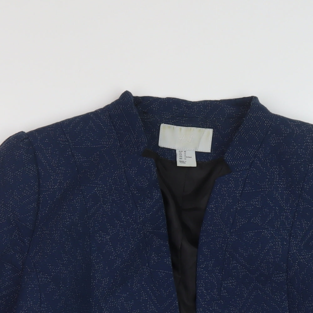 Womens UK Size 14 H&M Blue Jacket