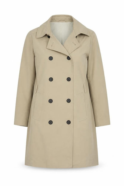 Womens UK Size 12 H&M Beige Overcoat