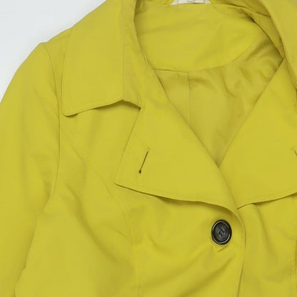 Womens UK Size 16 Marks and Spencer Yellow Overcoat