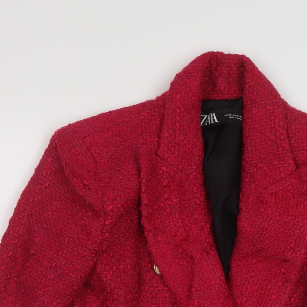 Womens UK Size XS Zara Pink Jacket