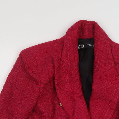 Womens UK Size XS Zara Pink Jacket
