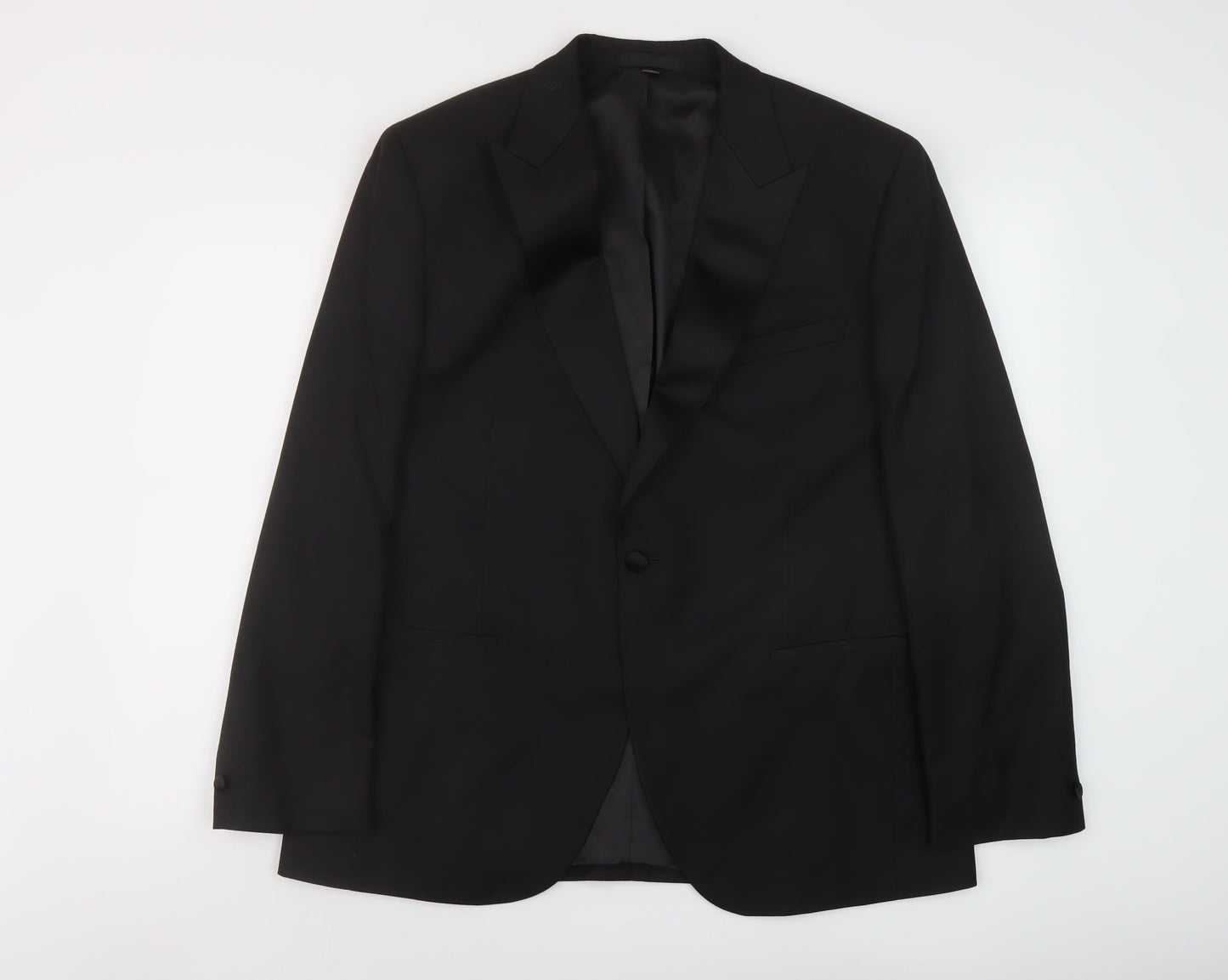 Mens UK Size 44 Marks and Spencer Regular Black Suit Jacket