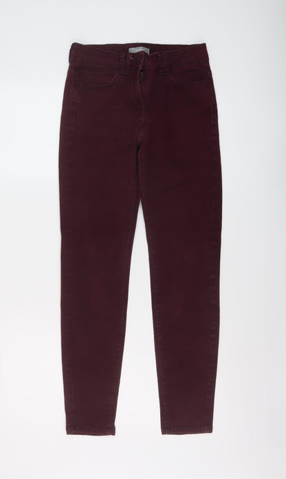 Womens UK Size 8 Marks and Spencer Regular Fit Skinny Purple Jeans
