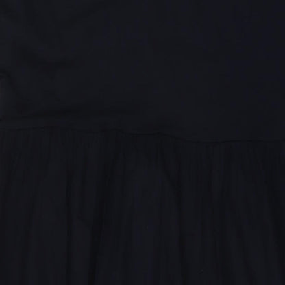 Marks and Spencer Womens Blue Cotton A-Line Size 16 Round Neck Pullover