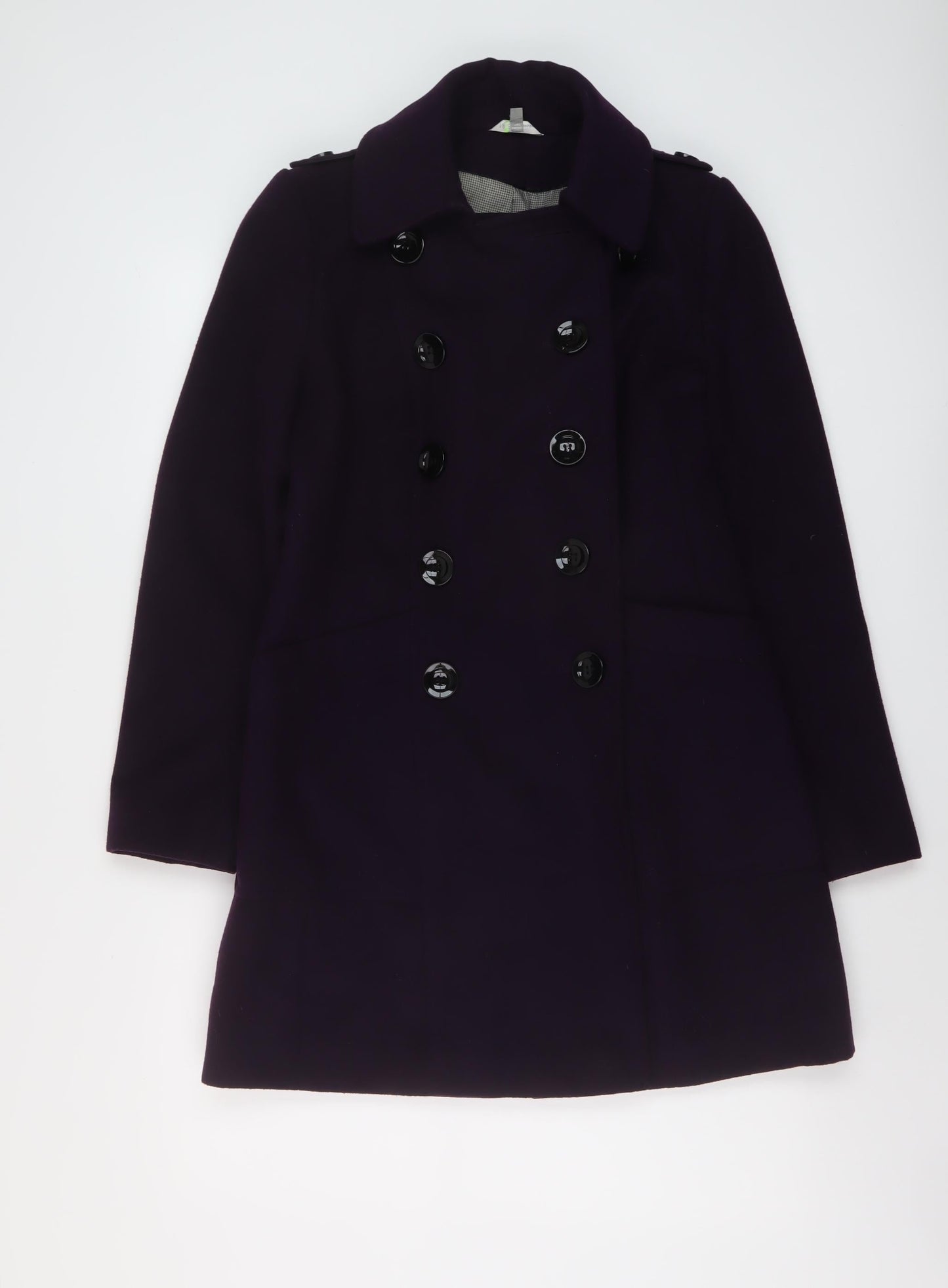 Womens UK Size 8 Marks and Spencer Purple Overcoat