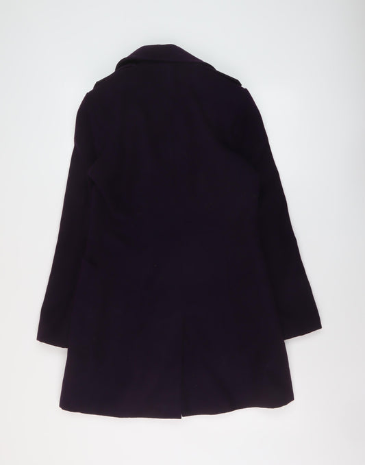 Womens UK Size 8 Marks and Spencer Purple Overcoat