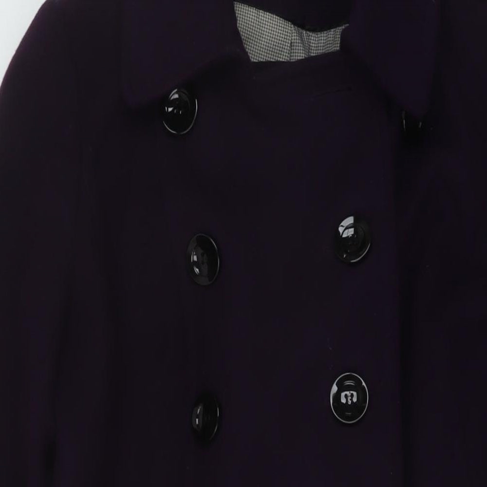 Womens UK Size 8 Marks and Spencer Purple Overcoat