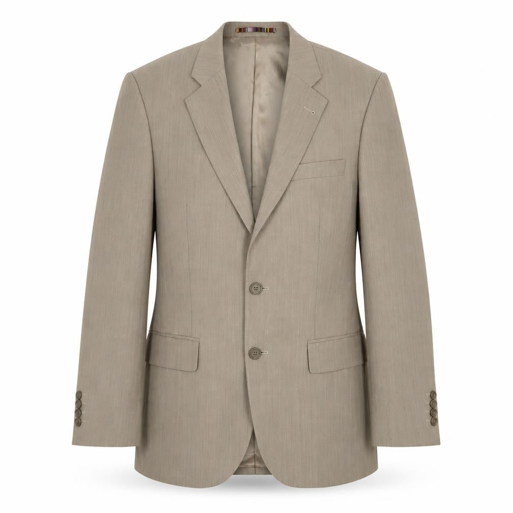 Mens UK Size 38 River Island Regular Beige Suit Jacket