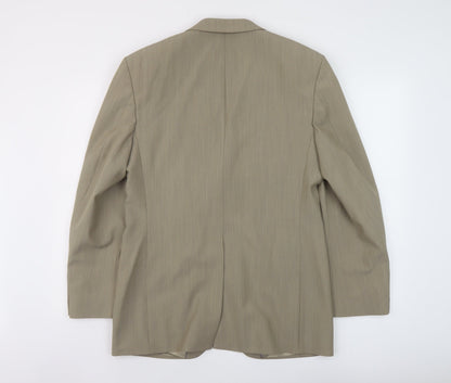 Mens UK Size 38 River Island Regular Beige Suit Jacket