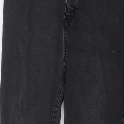 Denim & Co. Womens Grey Cotton Skinny Jeans Size 16 L29 in Regular Button