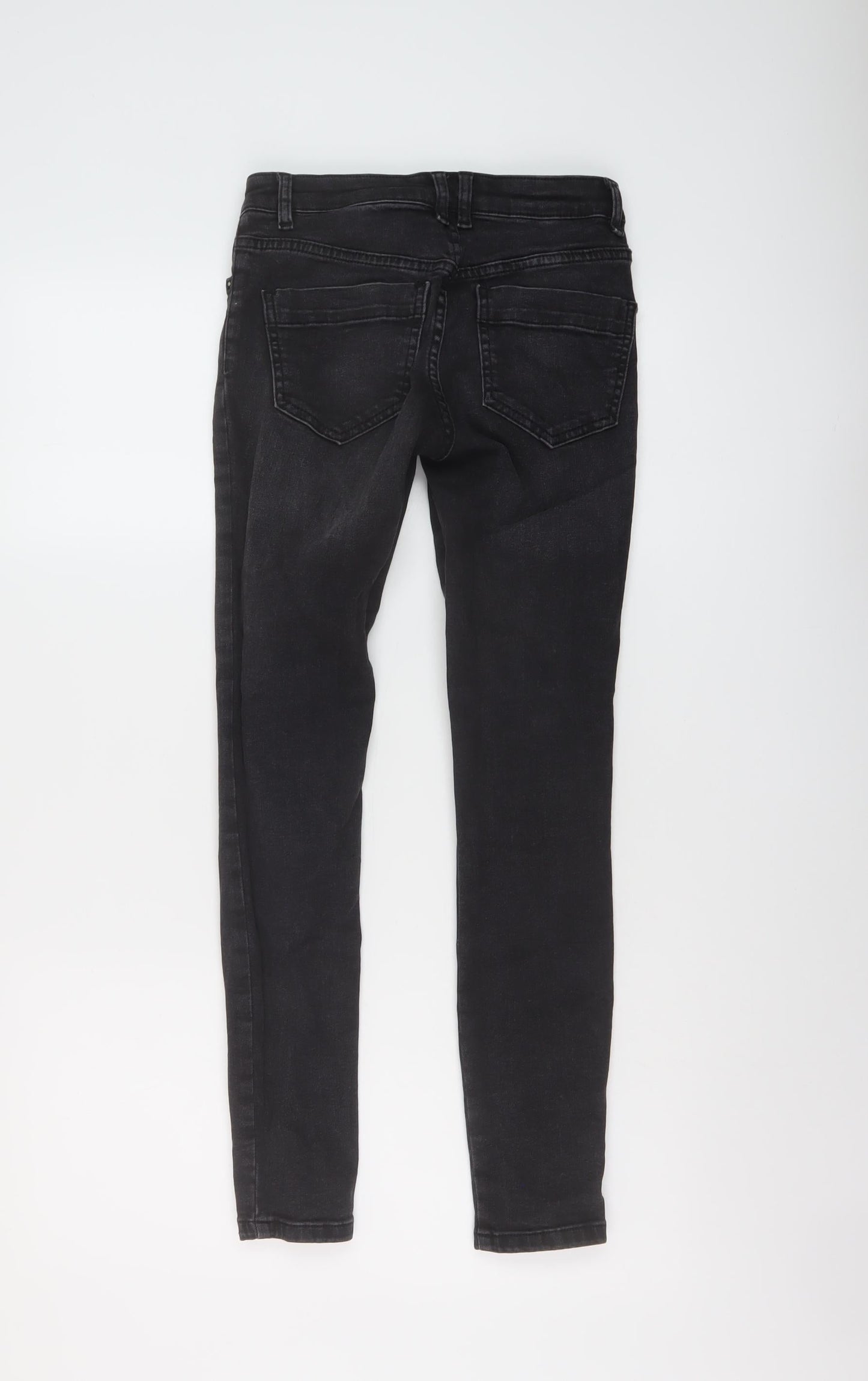 ASOS Womens Grey Cotton Skinny Jeans Size 26 in L27 in Regular Button